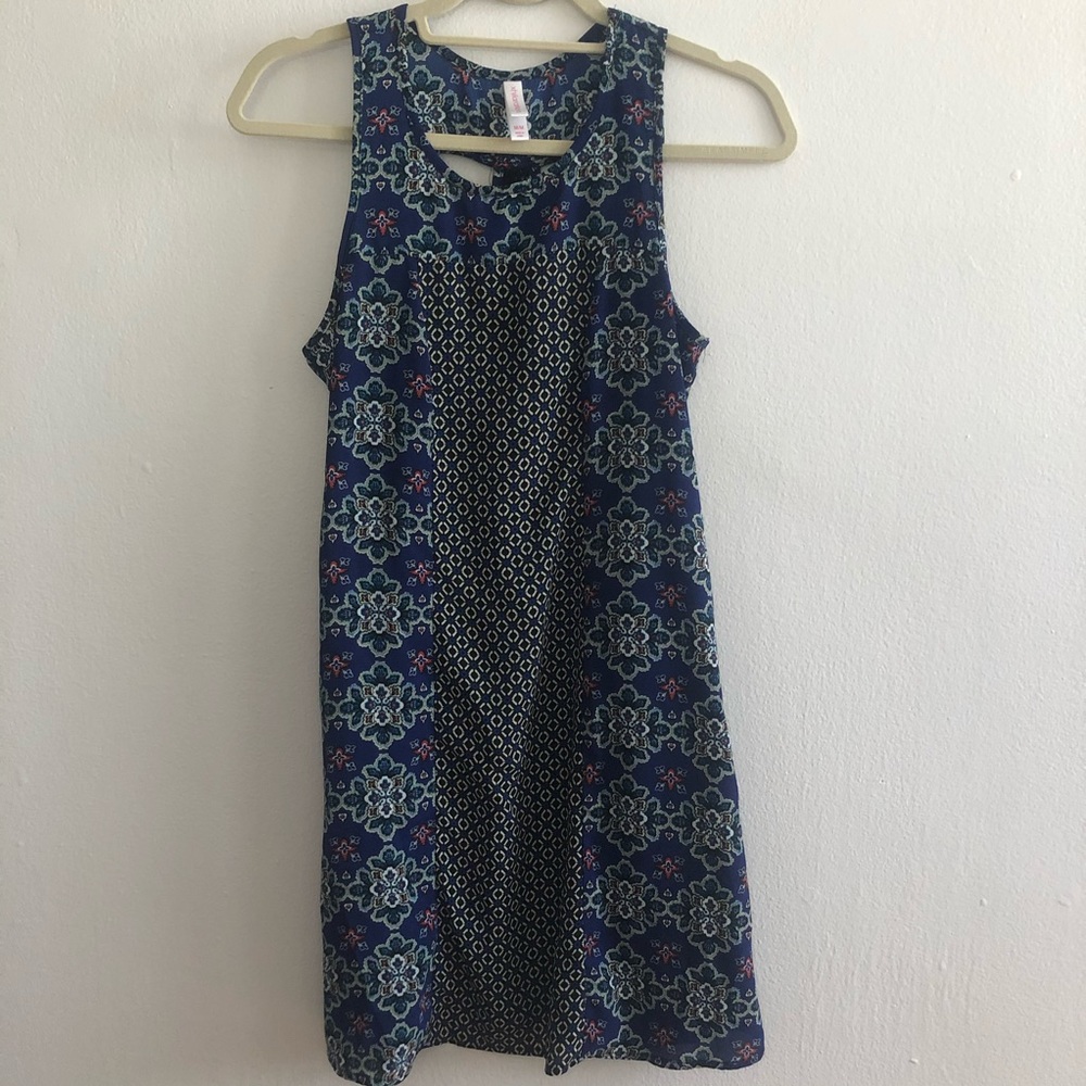 Patterned Tank Racerback Pocket Dress